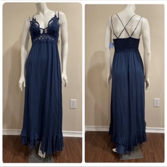 Free People ADELLA MAXI SLIP DRESS - Picture 10 of 11